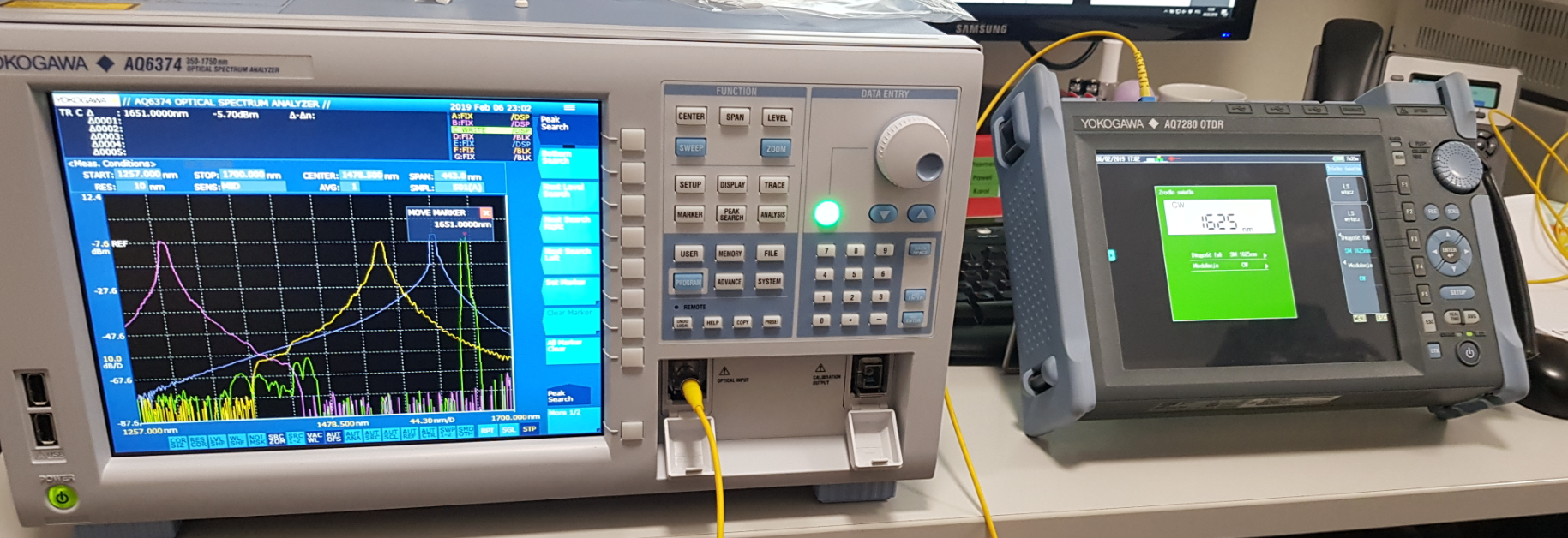 reflektometr 3 falowy 1625nm display